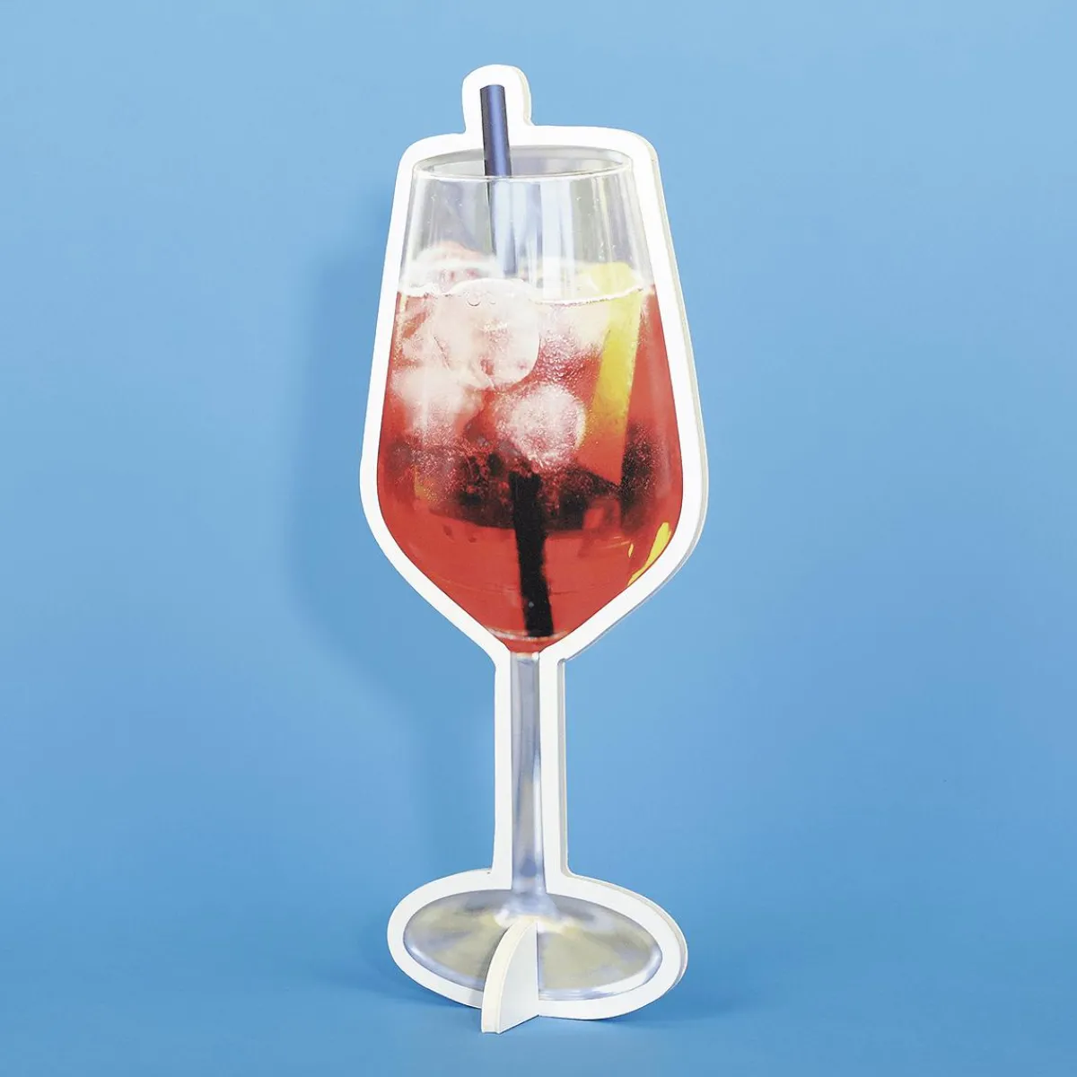 Decoración Temática|Decoración De Verano>DecoWoerner Expositor De Cócteles Aperol Spritz 20 X 50 Cm naranja