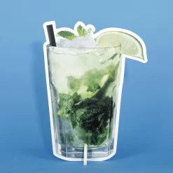 Decoración Temática|Decoración De Verano>DecoWoerner Expositor De Cócteles Caipirinha 36 X 50 Cm verde