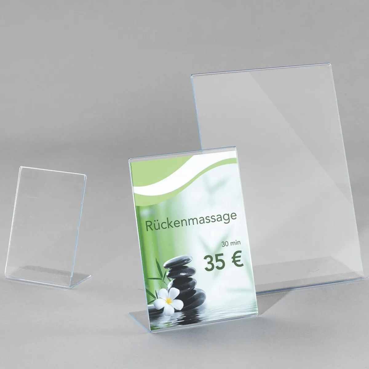 Carteles Y Señalización>DecoWoerner Expositor De Mesa, DIN A6, Formato Vertical transparente