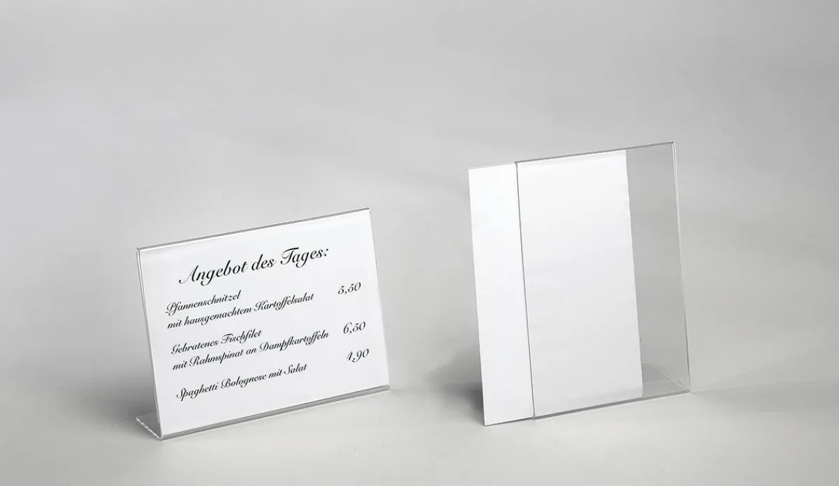 Carteles Y Señalización>DecoWoerner Expositor De Mesa, DIN A5, Formato Horizontal transparente
