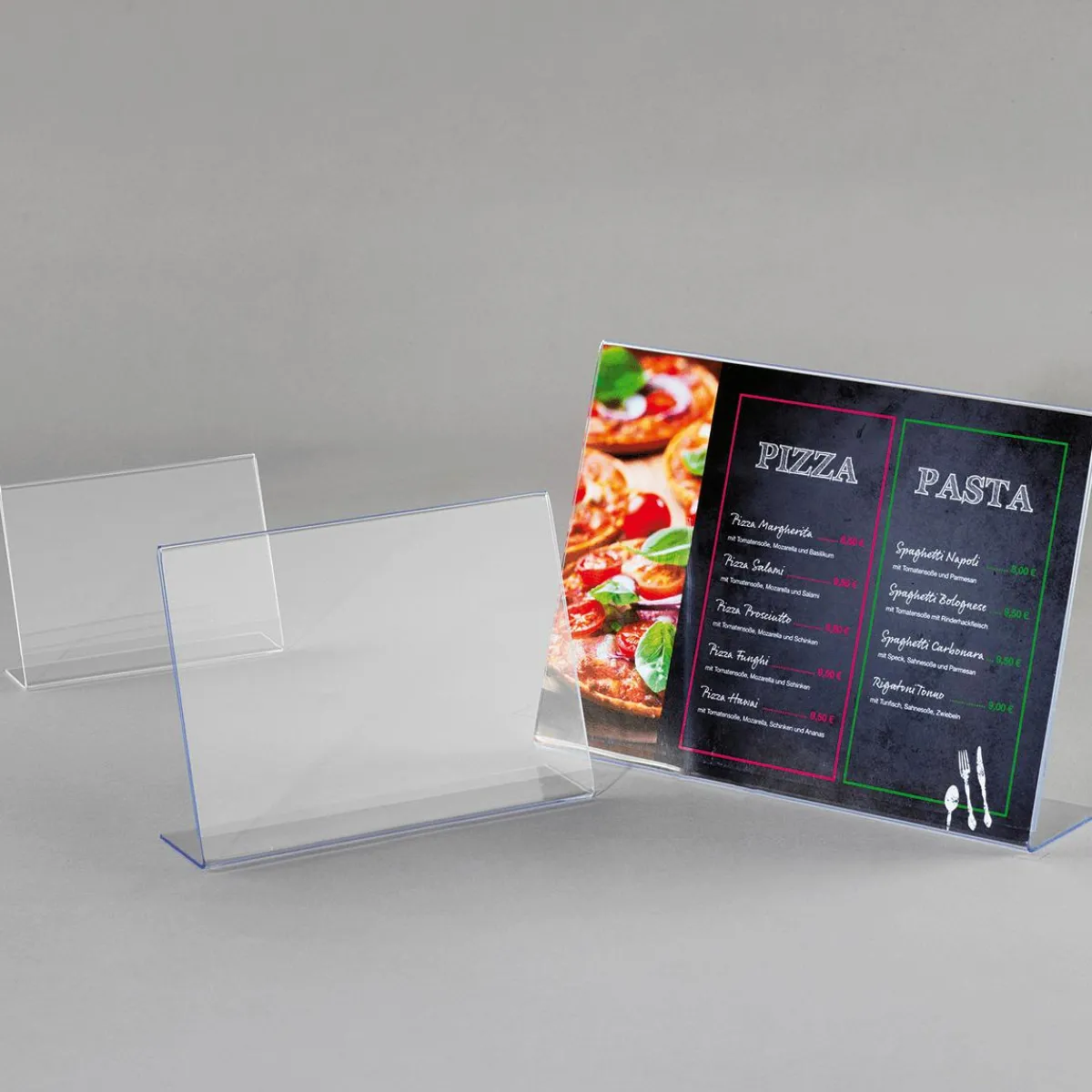 Carteles Y Señalización>DecoWoerner Expositor De Mesa, DIN A4, Formato Horizontal transparente