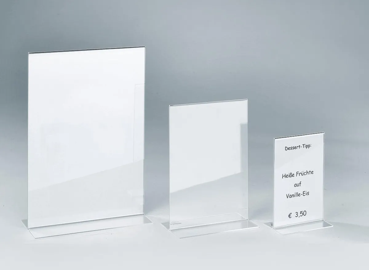 Carteles Y Señalización>DecoWoerner Expositor De Mesa, DIN A4, Formato Vertical transparente