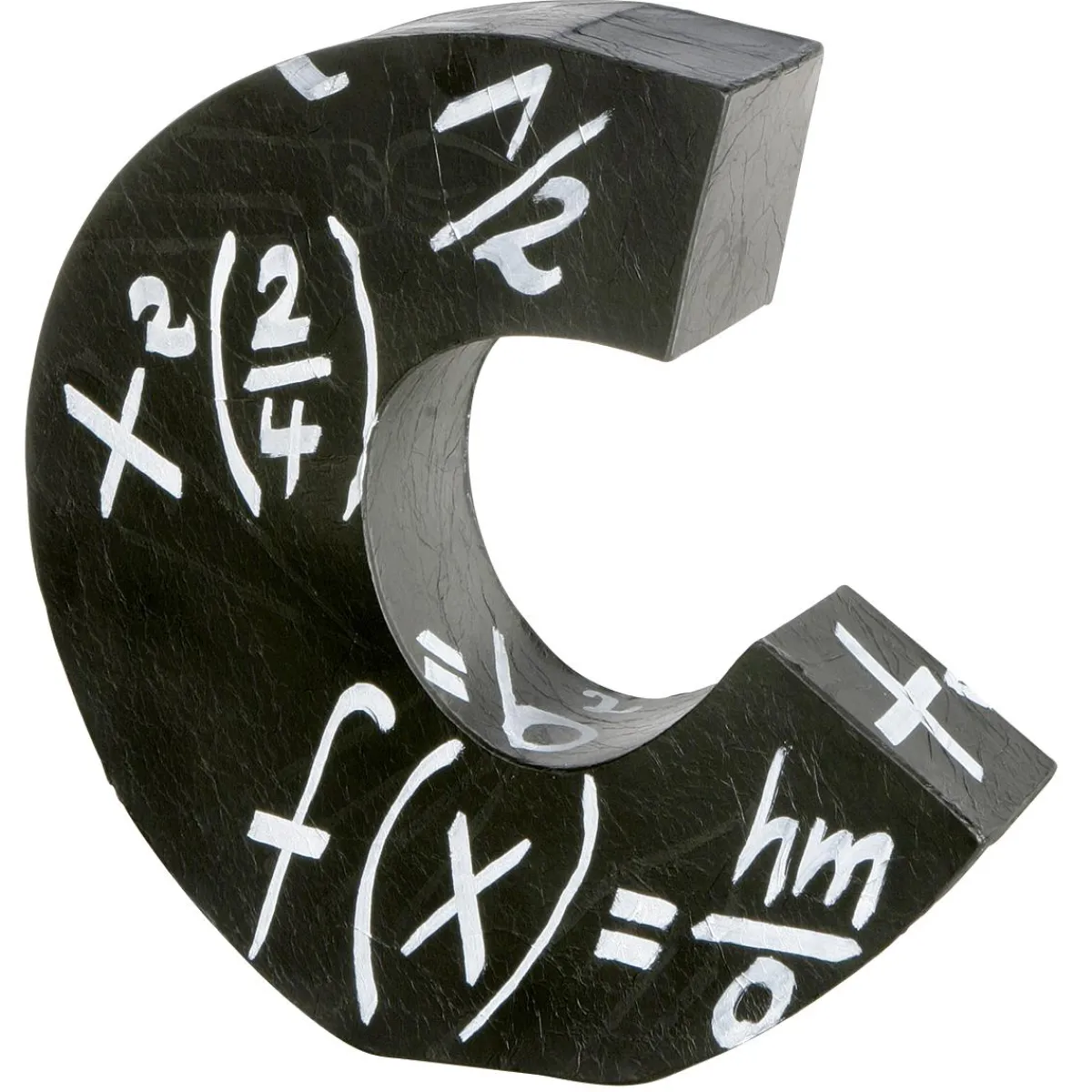 Decoración Temática>DecoWoerner Expositor Decorativo Letra C, Altura 50 Cm negro