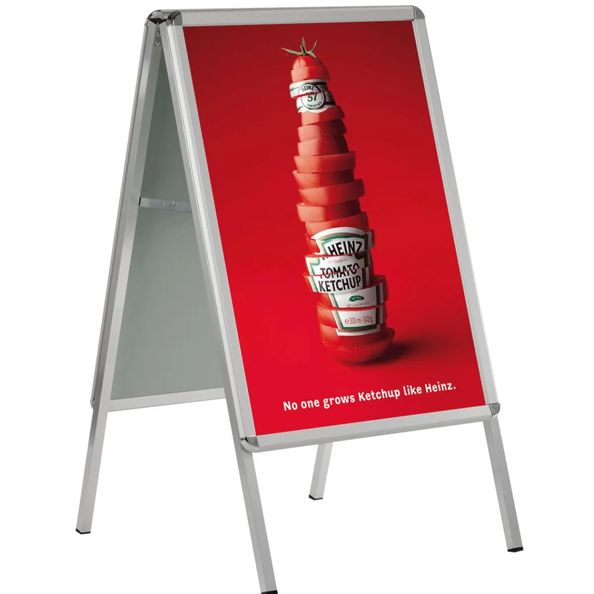 Carteles Y Señalización>DecoWoerner Expositor Para Carteles "Outdoor" Impermeable A1 plata