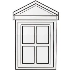 Decoración De Primavera>DecoWoerner Expositor Para Ventanas 94 X 62 Cm blanco