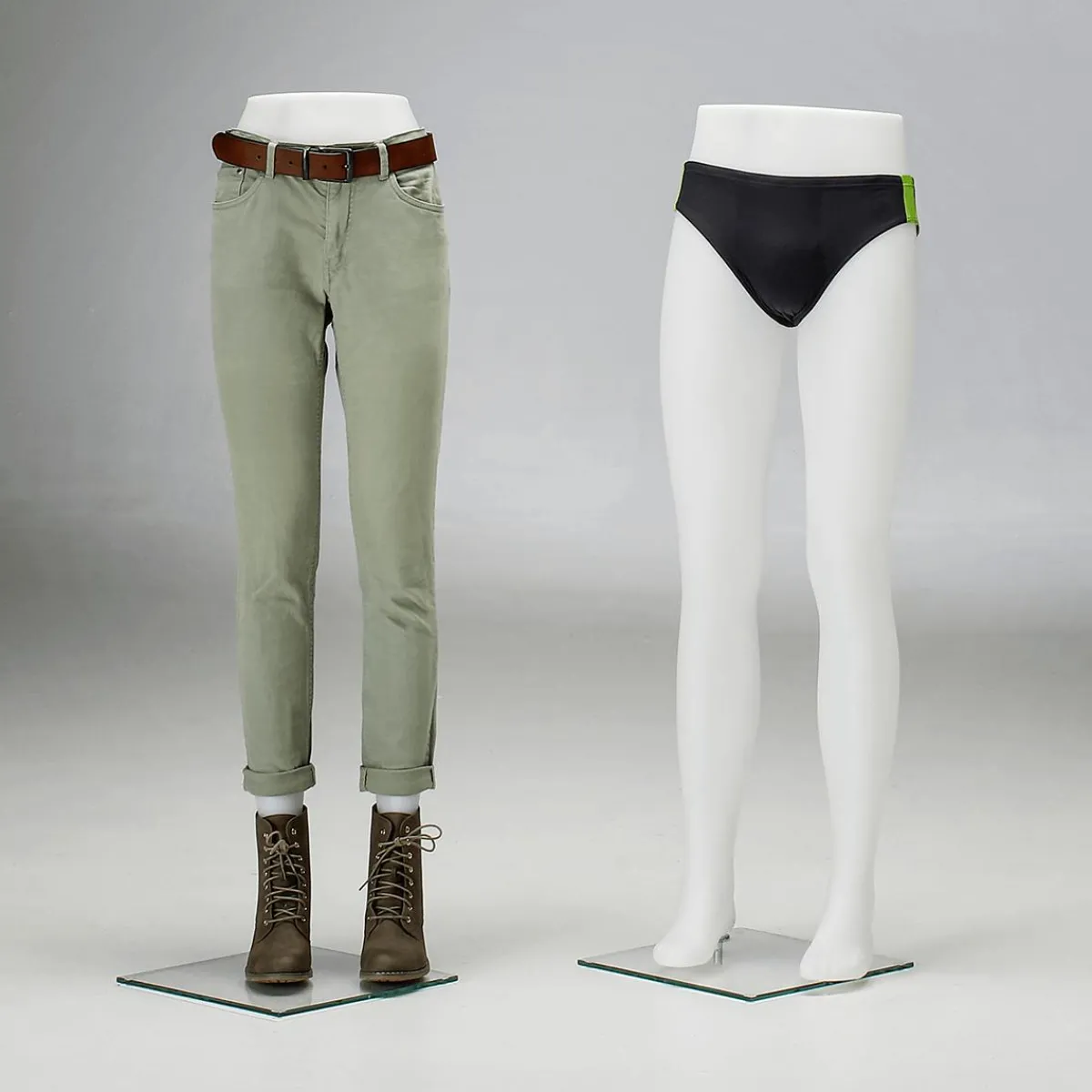 Maniquíes>DecoWoerner Expositores De Pantalones Para Hombre Color Altura 120 Cm blanco