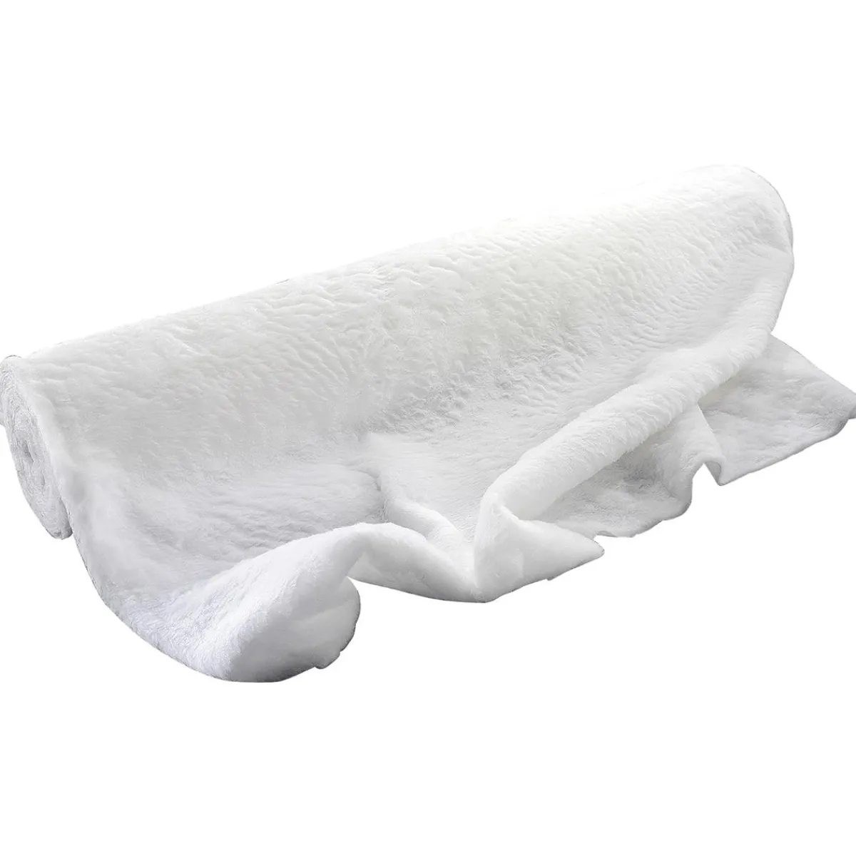 Telas|Decoración De Invierno>DecoWoerner Felpa Blanca, Anchura: 150 Cm blanco