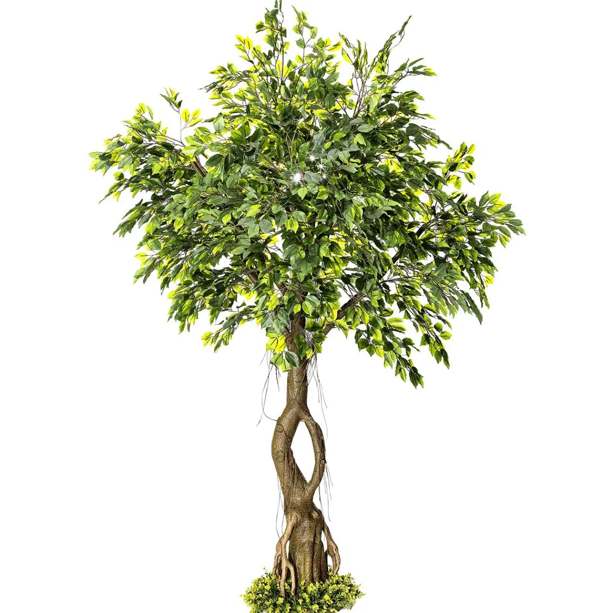 Decoración De Verano|Decoración De Primavera>DecoWoerner Ficus Artificial Con Pie 245 Cm verde