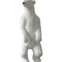 Decoración De Animales|Decoración De Invierno>DecoWoerner Figura Animal De Tamaño Natural Oso Polar, Altura: 190 Cm blanco