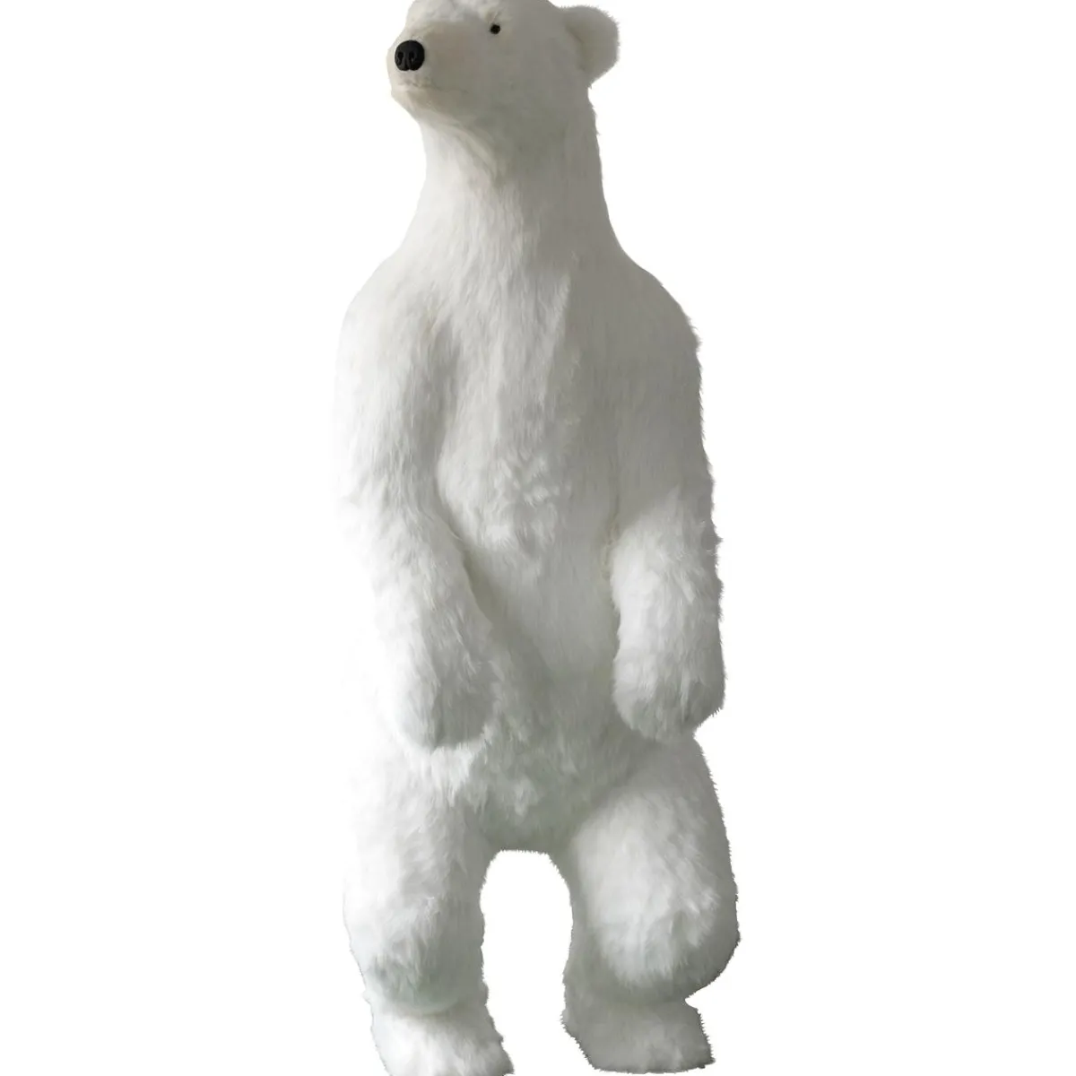 Decoración De Animales|Decoración De Invierno>DecoWoerner Figura Animal De Tamaño Natural Oso Polar, Altura: 190 Cm blanco