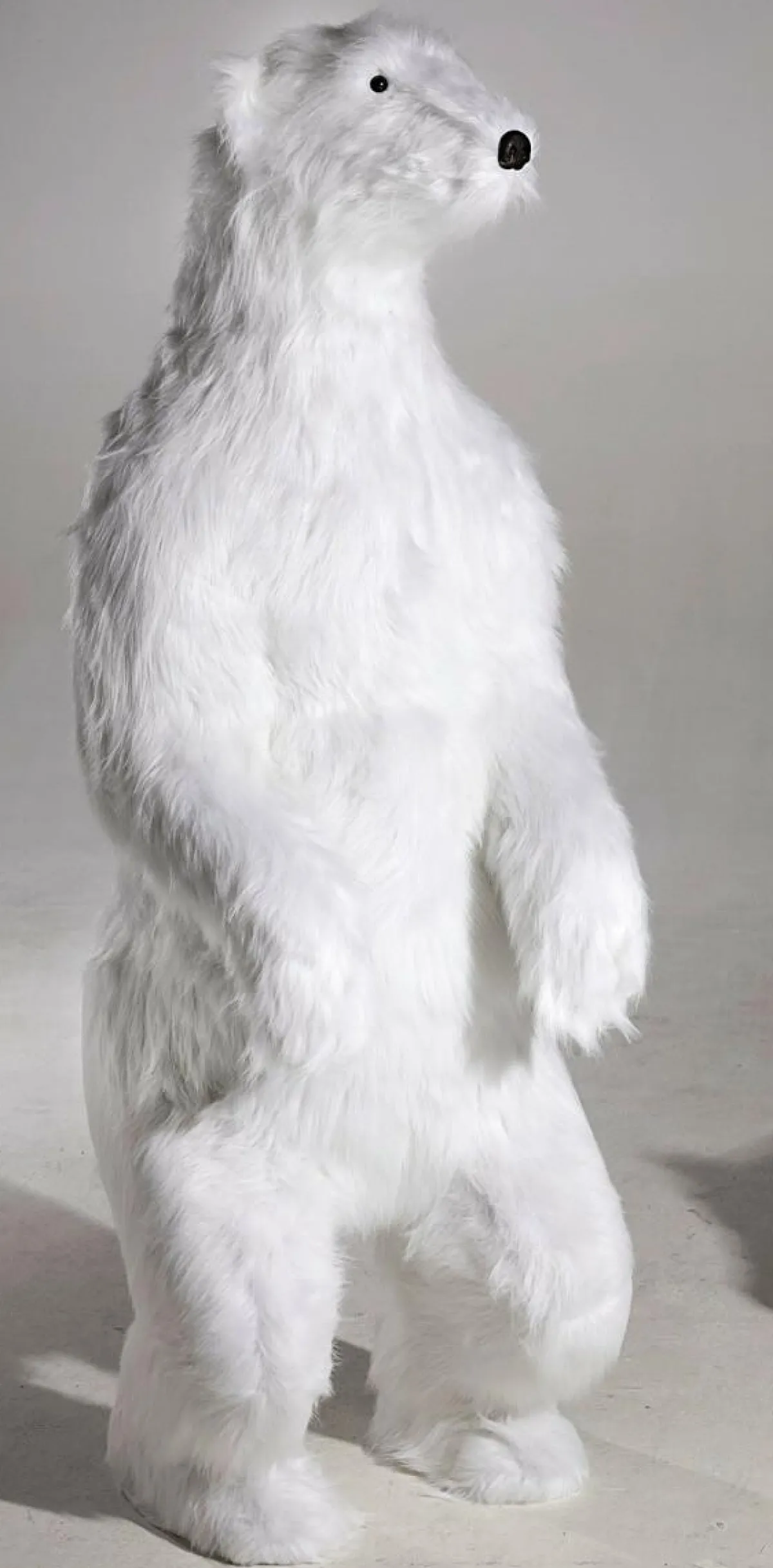 Decoración De Animales|Decoración De Invierno>DecoWoerner Figura Animal De Tamaño Natural Oso Polar, Altura: 190 Cm blanco