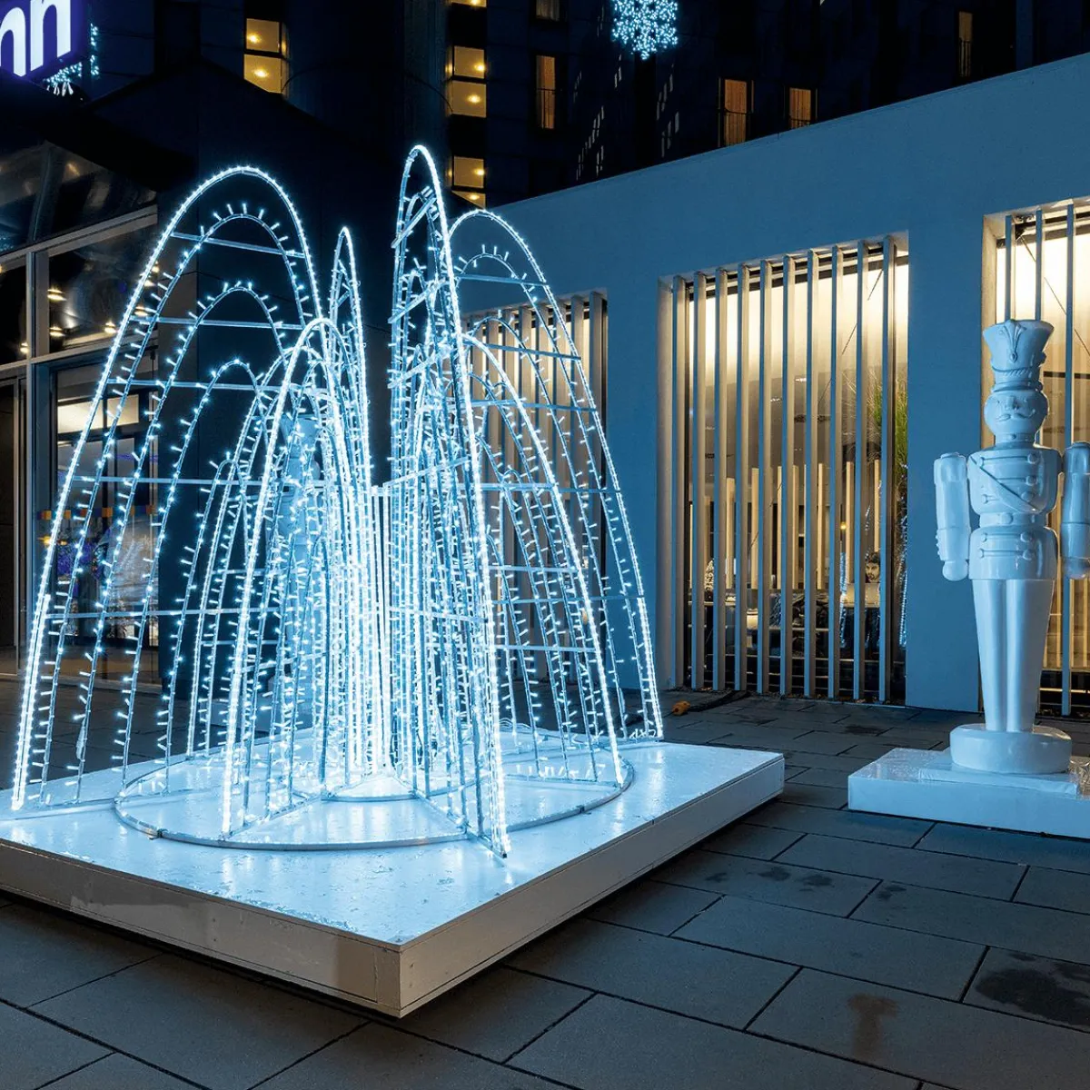 Decoración Navideña Xxl|Figuras De Navidad>DecoWoerner Figura De Soldado, 185 Cm blanco