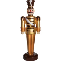 Decoración Navideña Xxl|Figuras De Navidad>DecoWoerner Figura De Soldado 185 Cm, Dorada-, Totalmente De Plástico marrón