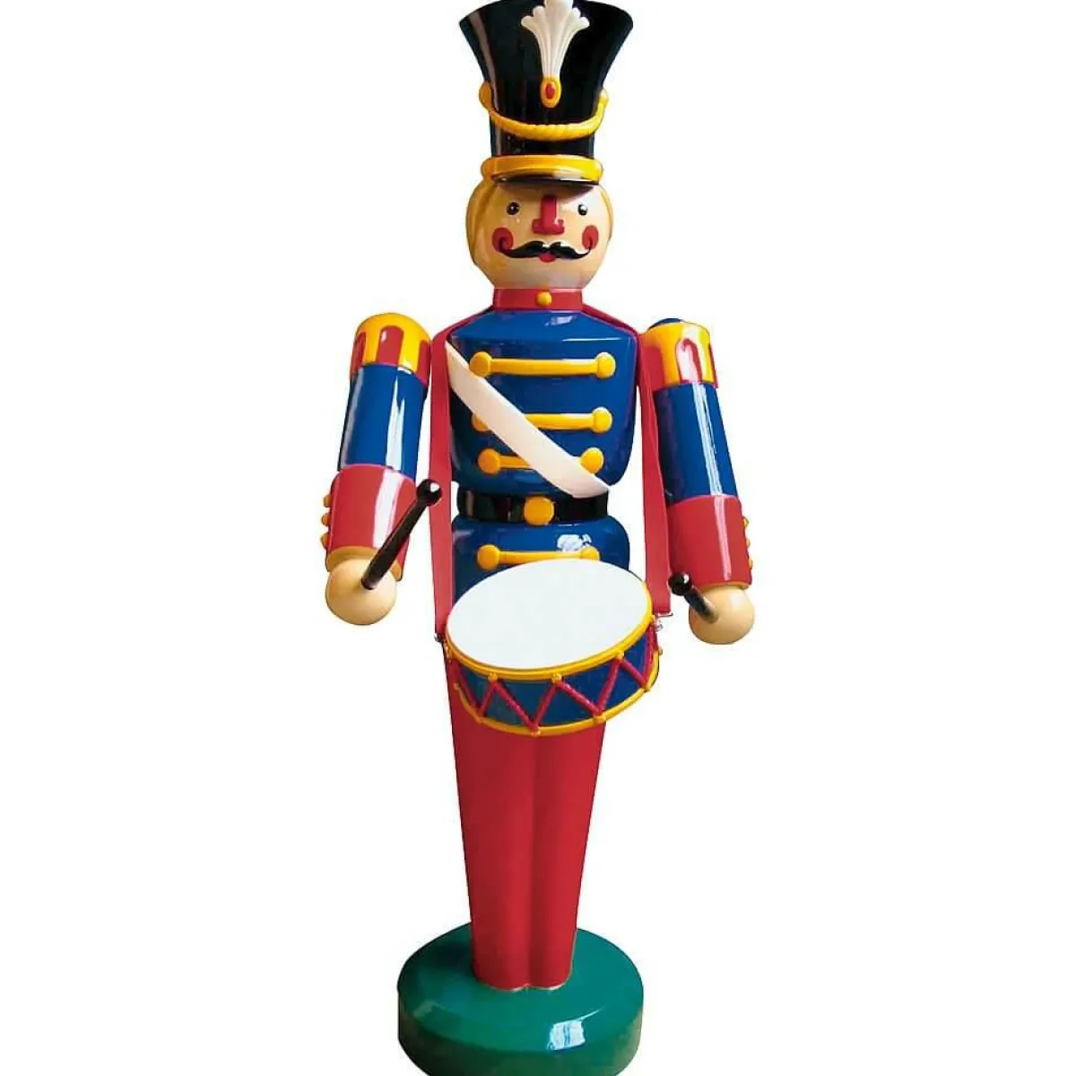 Decoración Navideña Xxl|Figuras De Navidad>DecoWoerner Figura De Soldado Con Tambor, 185 Cm multicolor