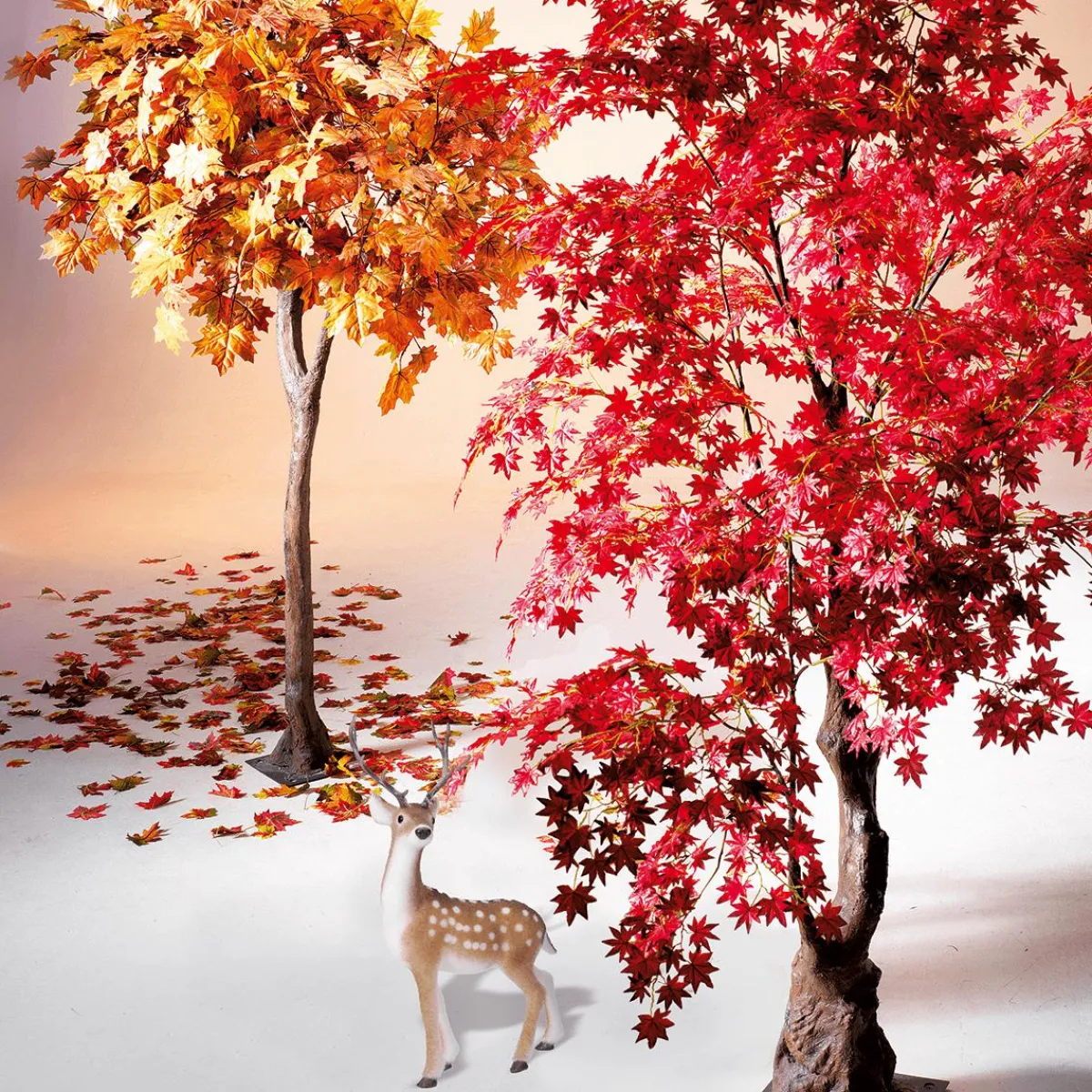 Decoración De Animales|Decoración De Otoño>DecoWoerner Figura Deco Ciervo Animal Con Cornamenta 27 X 18 X 56 Cm marrón