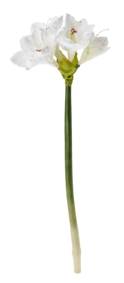 Decoración De Otoño|Flores Artificiales>DecoWoerner Flor Artificial Amaryllis , 60 Cm blanco