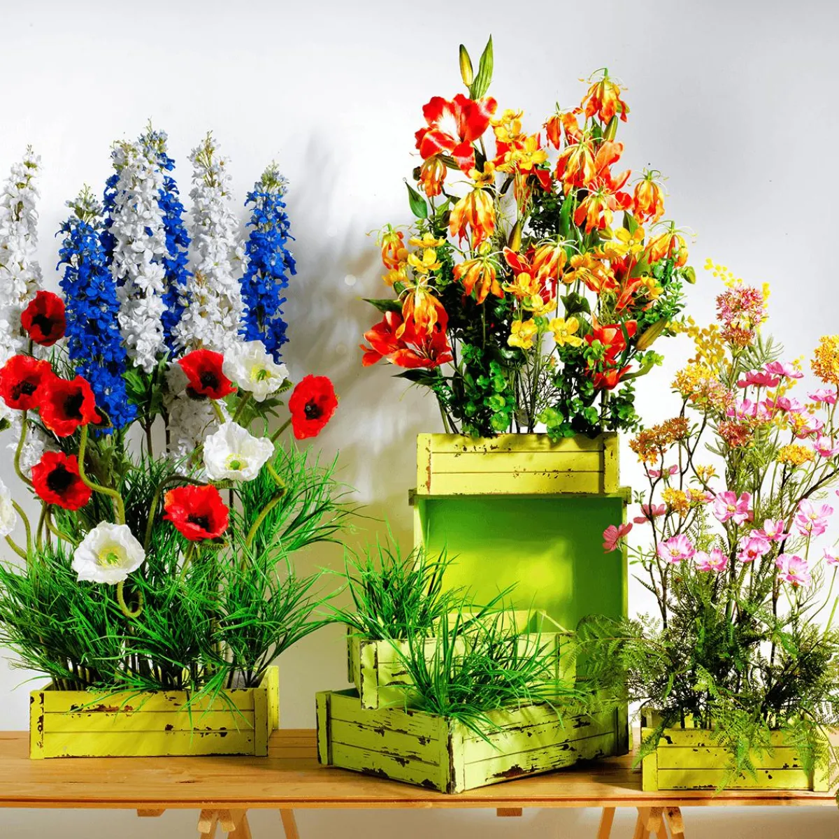 Decoración De Primavera|Flores Artificiales>DecoWoerner Flor Artificial Mimosa 84 Cm Amarilla amarillo