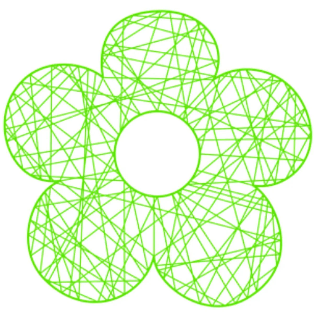 Decoración De Verano|Decoración De Primavera>DecoWoerner Flor 2D De Malla De Fibra 80 Cm verde