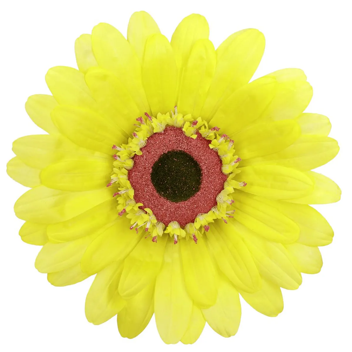 Decoración De Primavera|Cabezas De Flores Artificiales>DecoWoerner Flor De Gerbera Gigante Artificial, Marillo amarillo