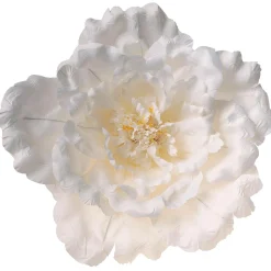 Decoración De Primavera|Cabezas De Flores Artificiales>DecoWoerner Flor De Peonía XL 65 Cm Ø, Blanca blanco