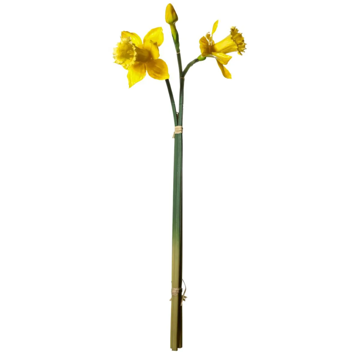 Decoración De Otoño|Flores Artificiales>DecoWoerner Flores Artificiales, Ramo De Narcisos 3 Piezas, 52 Cm amarillo