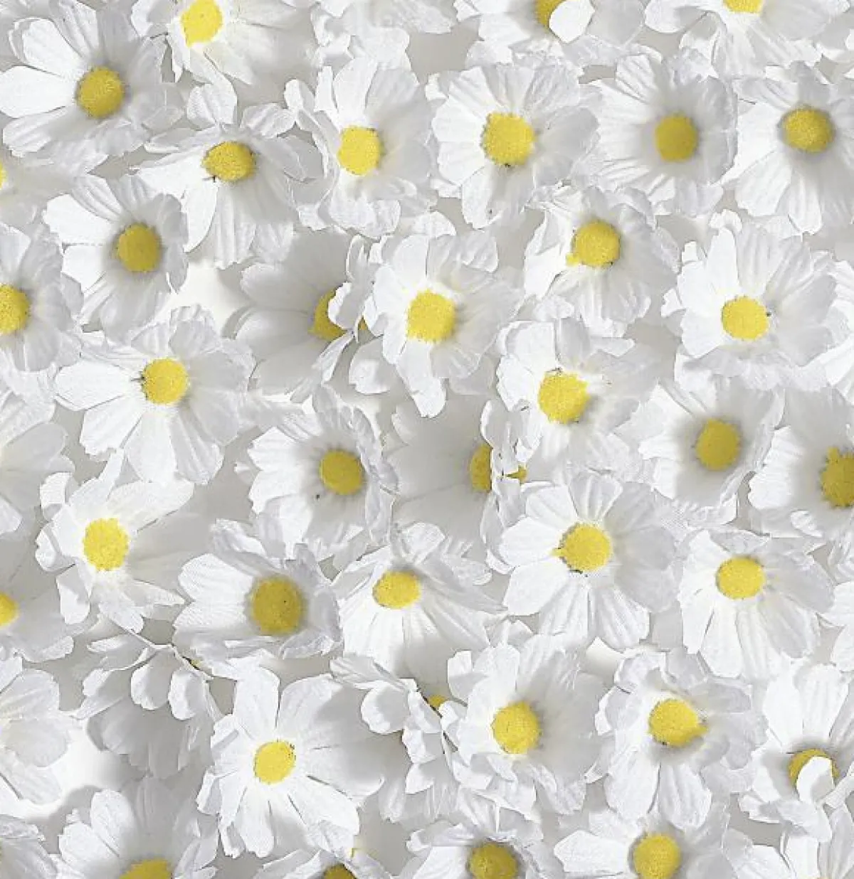 Decoración Dispersa|Decoración De Primavera>DecoWoerner Flores De Margaritas Decorativas, 72 Piezas blanco