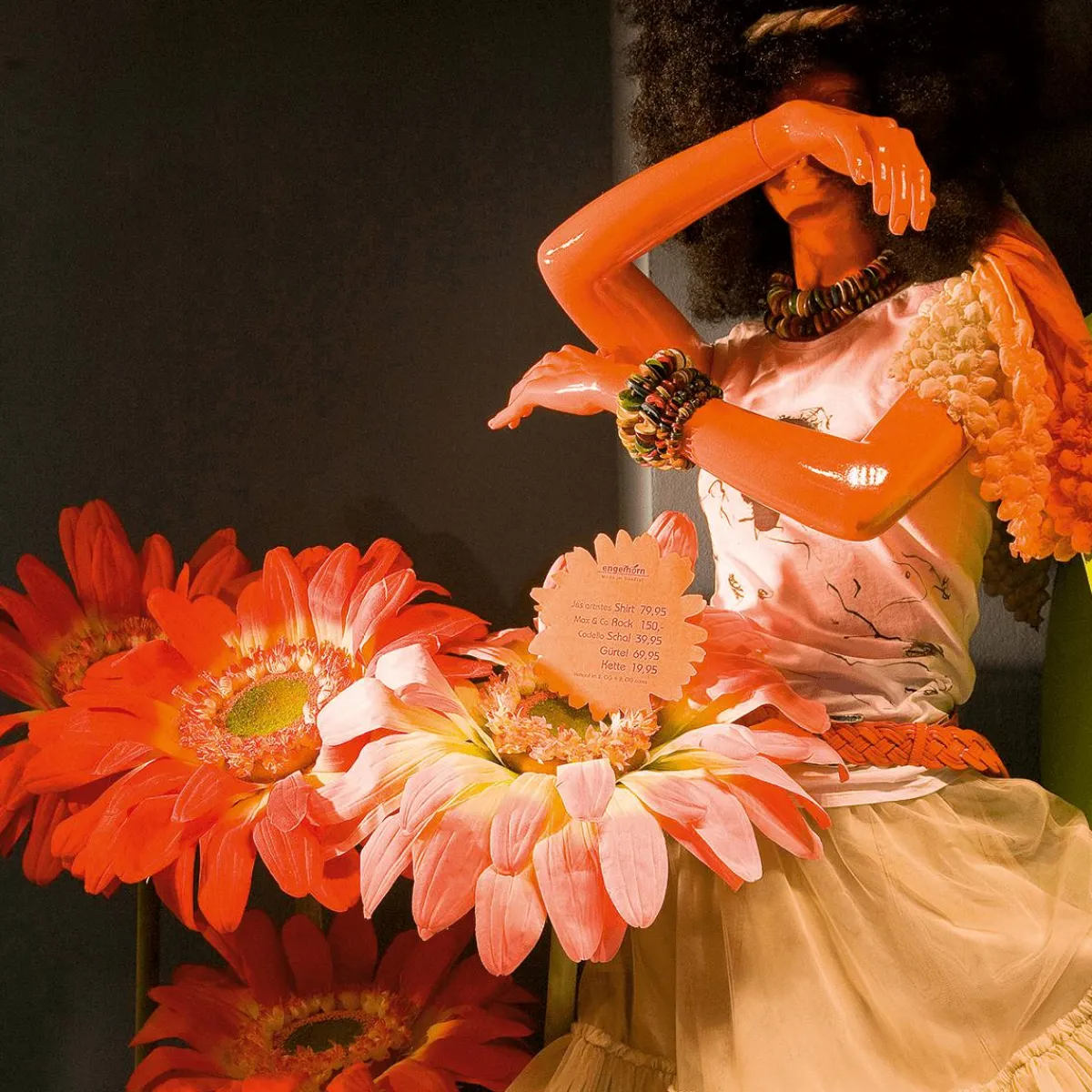 Decoración De Primavera|Flores Artificiales>DecoWoerner Gerbera Gigante Artificial , 120 Cm rosa