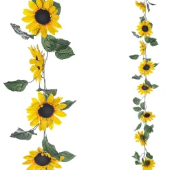 Decoración De Otoño|Guirnaldas Y Vides>DecoWoerner Girasol Artificial Enredadera 10 X 18 X 150 Cm amarillo