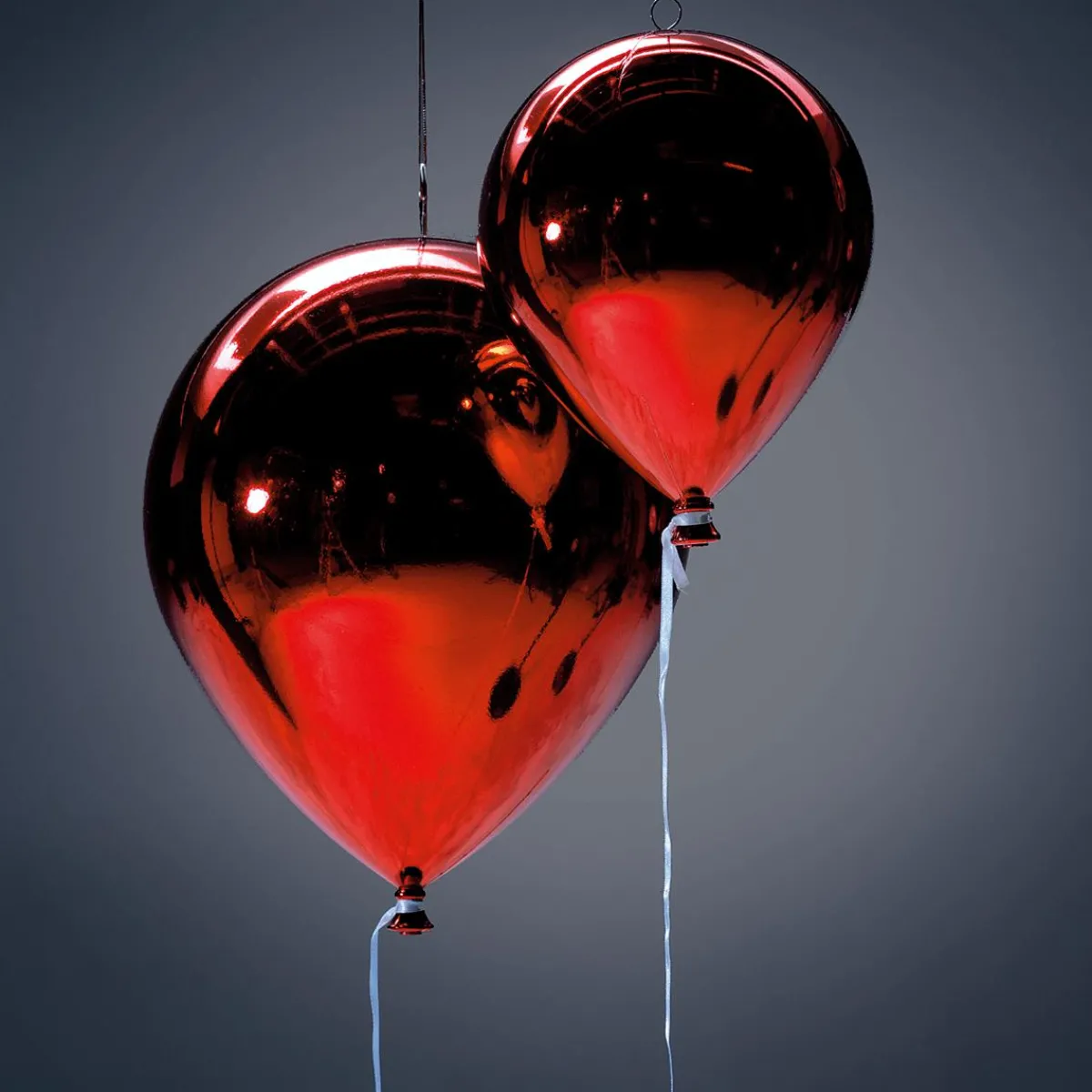 Decoración Temática|Decoración De Primavera>DecoWoerner Globo De Plástico Metálico Ø 20 Cm rojo