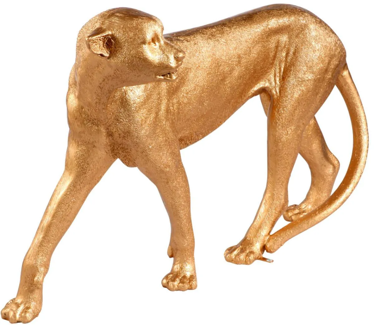 Decoración De Animales>DecoWoerner Guepardo Dorado De 110 Cm Sin Manchas oro