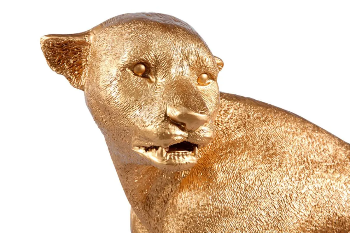 Decoración De Animales>DecoWoerner Guepardo Dorado De 110 Cm Sin Manchas oro