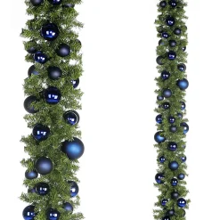 Guirnaldas Y Vides|Guirnaldas De Navidad>DecoWoerner Guirnalda De Abeto Artificial Sin Luz Para Decorar Tú Mismo azul