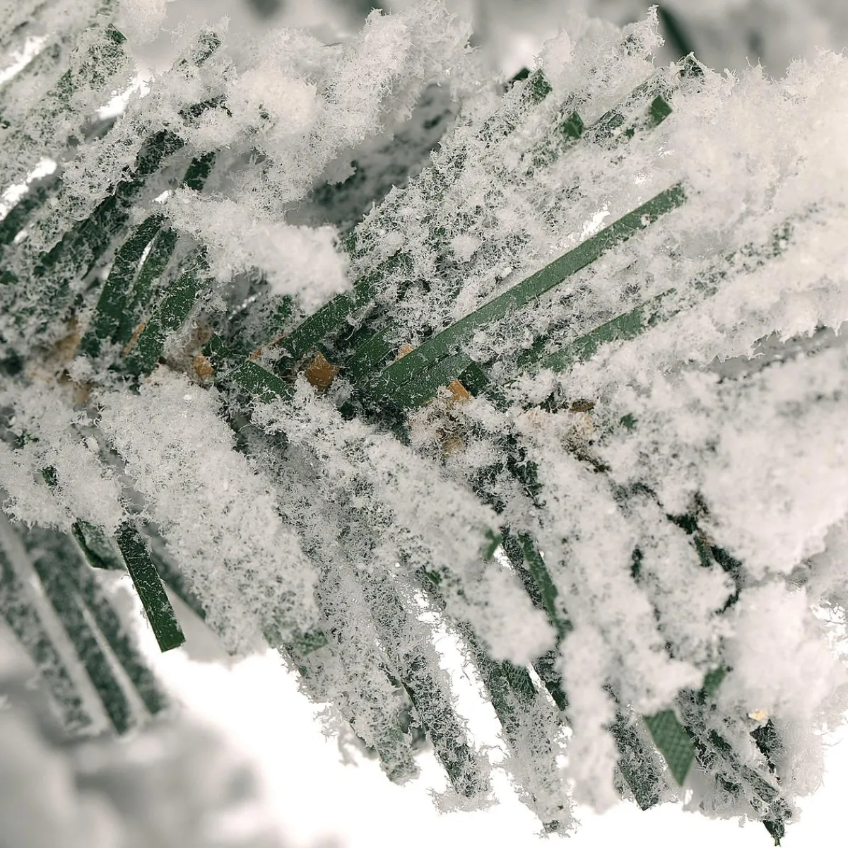Guirnaldas De Navidad>DecoWoerner Guirnalda De Abeto Con Copos, 270 Cm, Ø 30 Cm blanco