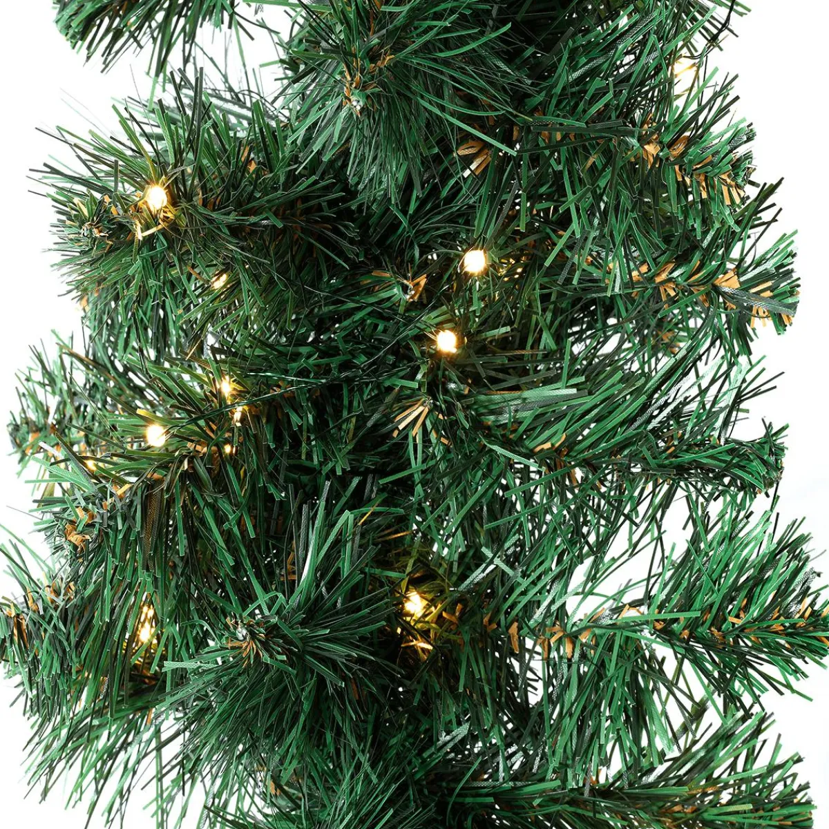 Guirnaldas De Navidad>DecoWoerner Guirnalda De Abeto Deluxe 270 Cm Con 200LEDs, 25 Cm Ø verde