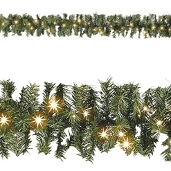 Guirnaldas De Navidad>DecoWoerner Guirnalda De Abeto Estándar, LED, 270 Cm, Ø 17 Cm verde