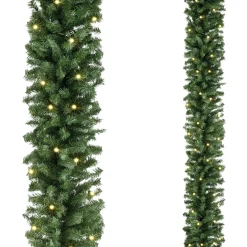 Guirnaldas De Navidad>DecoWoerner Guirnalda De Abeto Estándar, LED, 270 Cm, Ø 30 Cm verde
