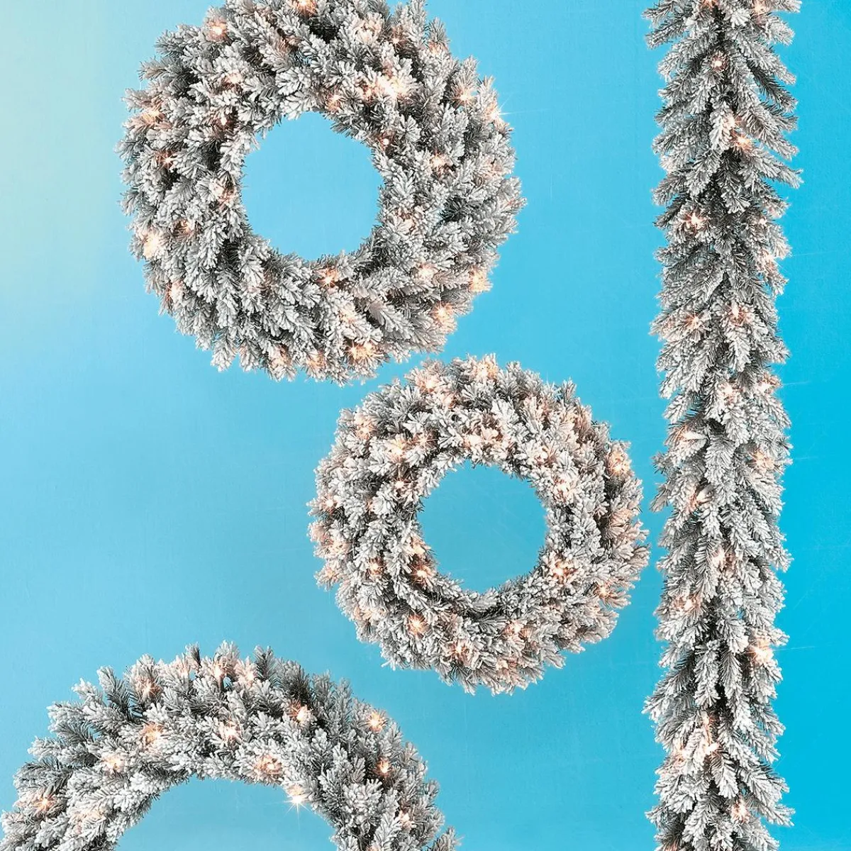 Guirnaldas De Navidad>DecoWoerner Guirnalda De Abetos Con LED IP 20, 270 Cm blanco