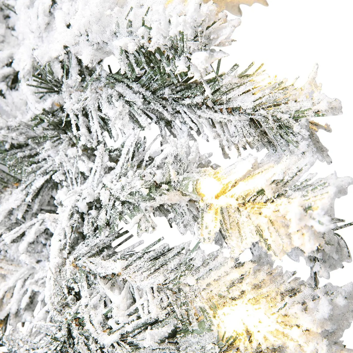 Guirnaldas De Navidad>DecoWoerner Guirnalda De Abetos Con LED IP 20, 270 Cm blanco