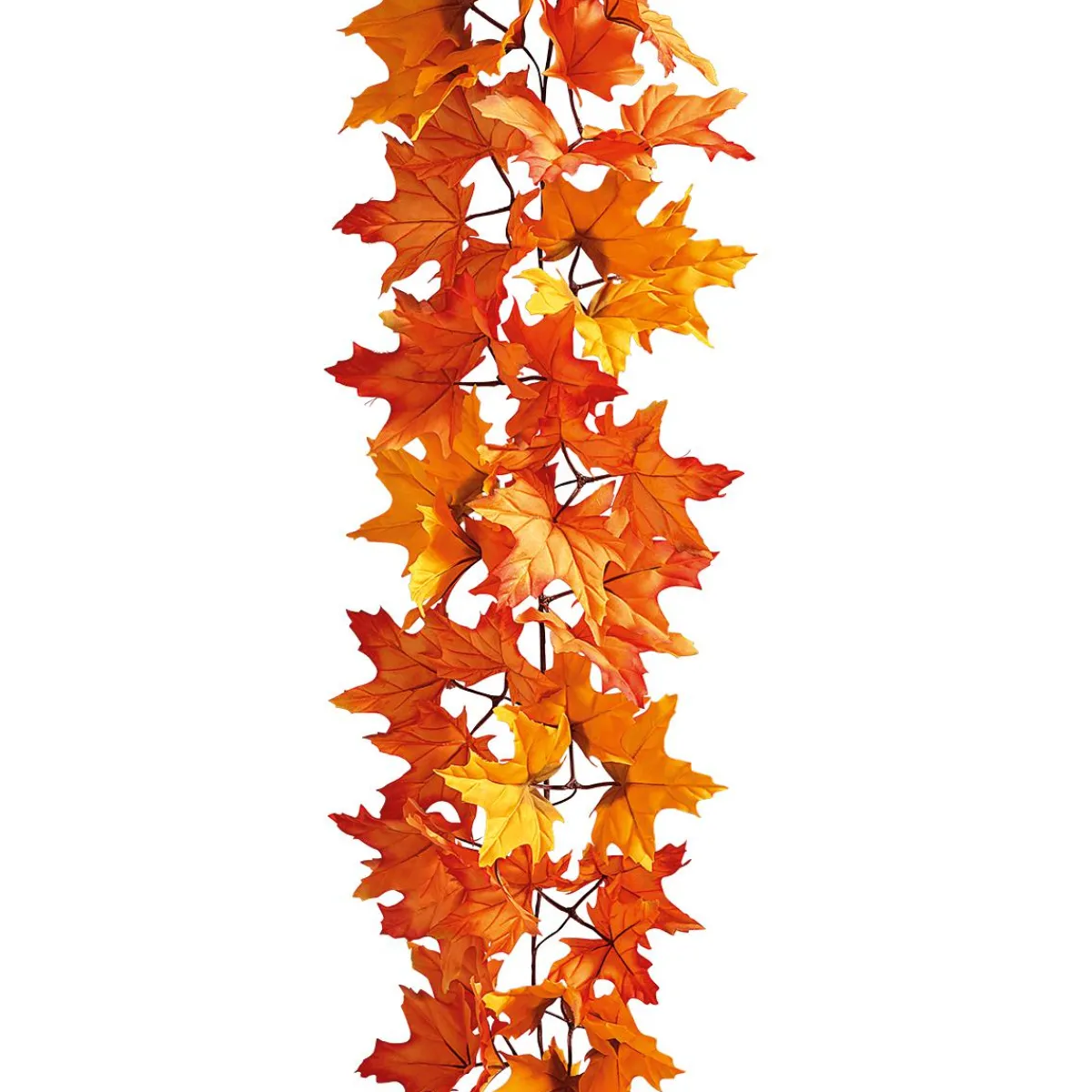 Decoración De Otoño|Guirnaldas Y Vides>DecoWoerner Guirnalda De Arce 180 Cm naranja