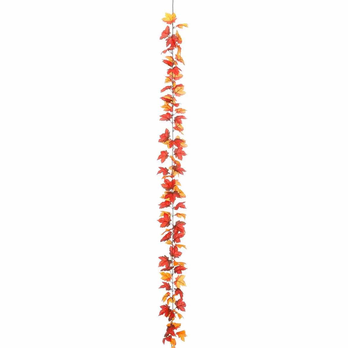 Decoración De Otoño|Guirnaldas Y Vides>DecoWoerner Guirnalda De Arce Artificial - Marrón 180 Cm naranja