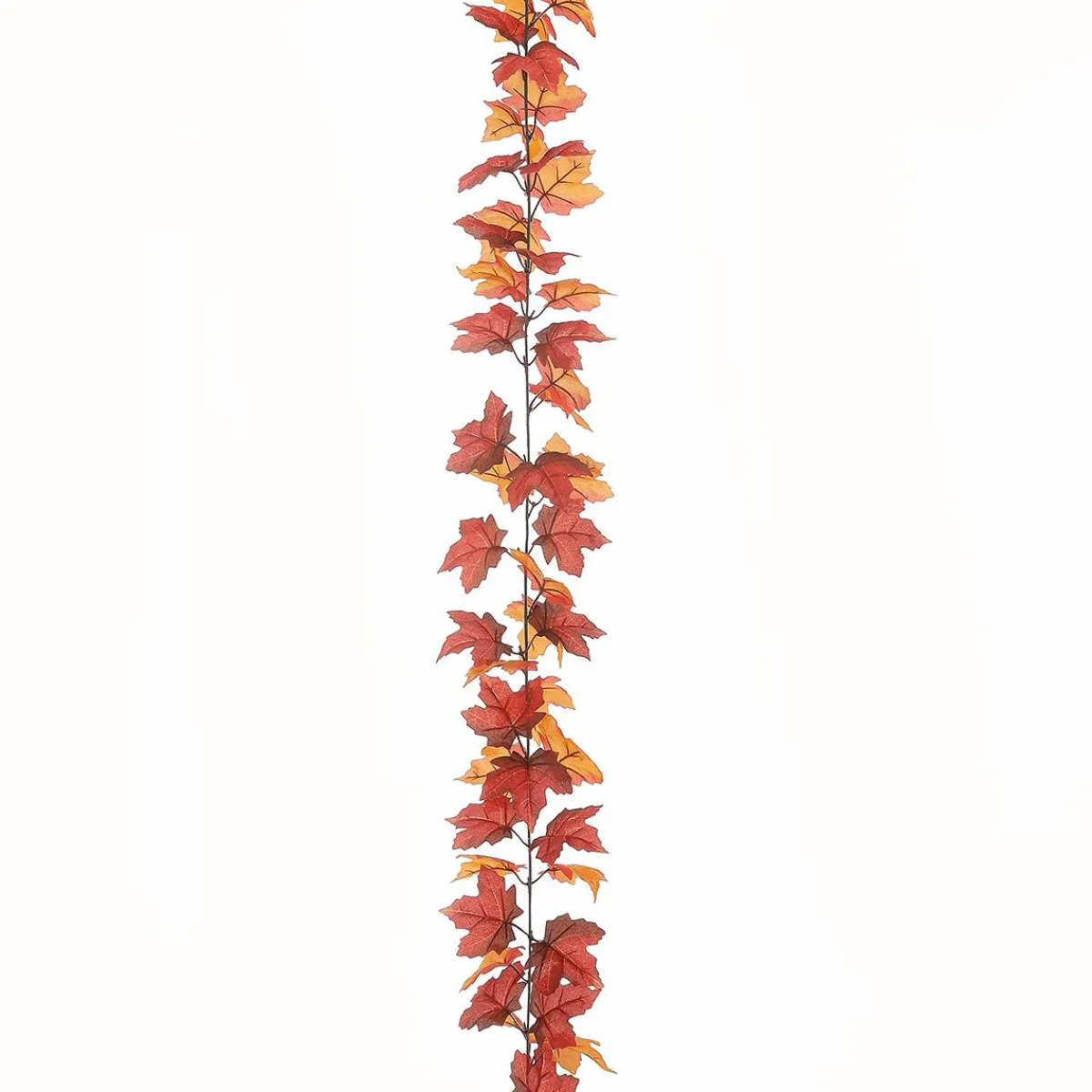Decoración De Otoño|Guirnaldas Y Vides>DecoWoerner Guirnalda De Arce Artificial - Marrón 180 Cm naranja