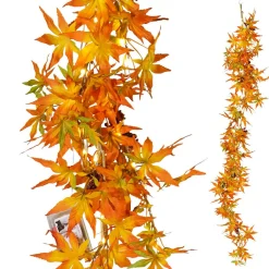 Decoración De Otoño|Guirnaldas Y Vides>DecoWoerner Guirnalda De Arce LED, 140 Cm naranja