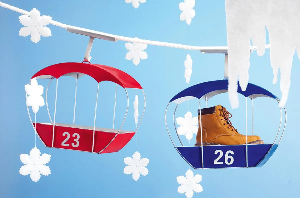 Decoración De Invierno>DecoWoerner Guirnalda De Copos De Nieve, 180 Cm De Largo blanco