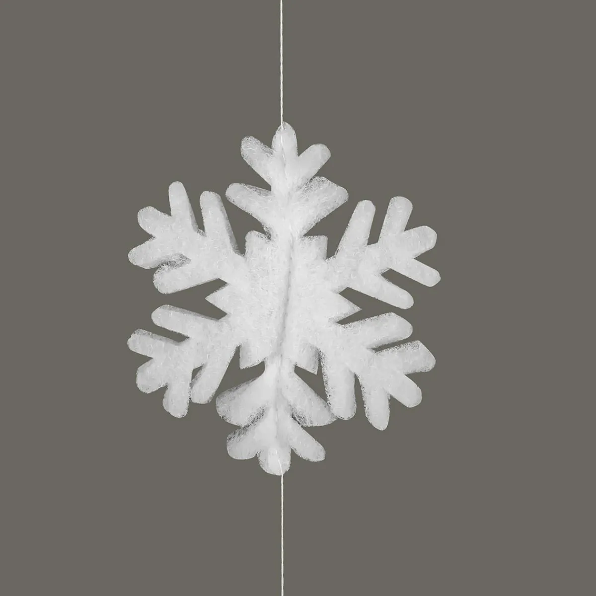 Decoración De Invierno>DecoWoerner Guirnalda De Copos De Nieve, Blanca, 180 Cm blanco