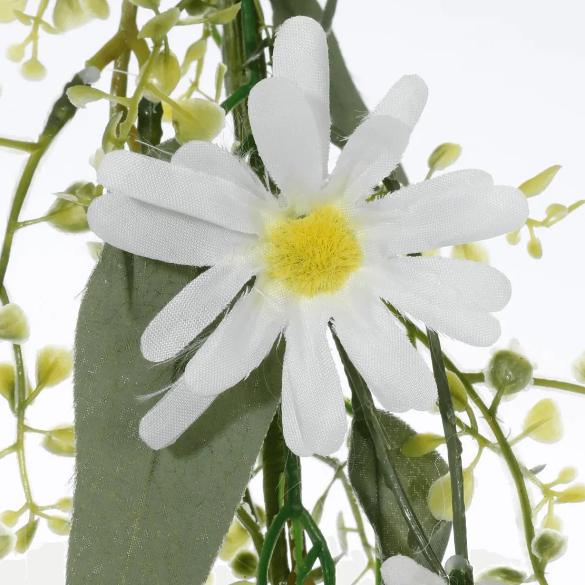 Decoración De Verano|Decoración De Primavera>DecoWoerner Guirnalda De Flores De Campo Artificiales Enredadera Artificial - Blanca 158 Cm naranja
