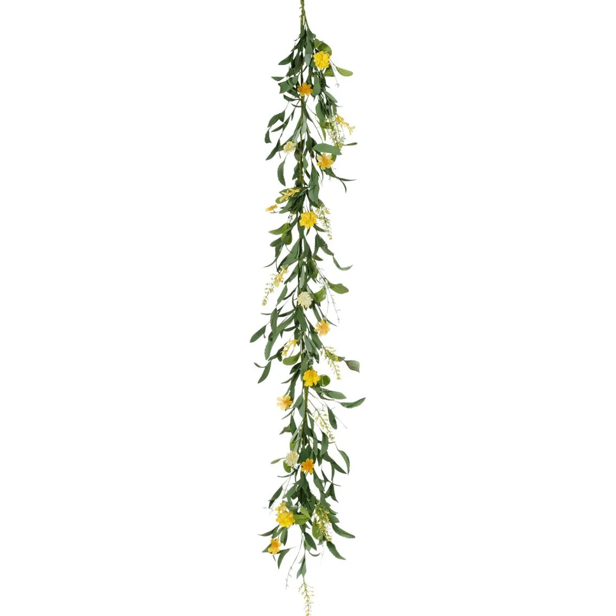 Decoración De Verano|Decoración De Primavera>DecoWoerner Guirnalda De Flores De Campo Artificiales Vid 158 Cm amarillo