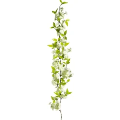 Decoración De Primavera|Guirnaldas Y Vides>DecoWoerner Guirnalda De Flores De Cerezo Artificial 110 Cm blanco