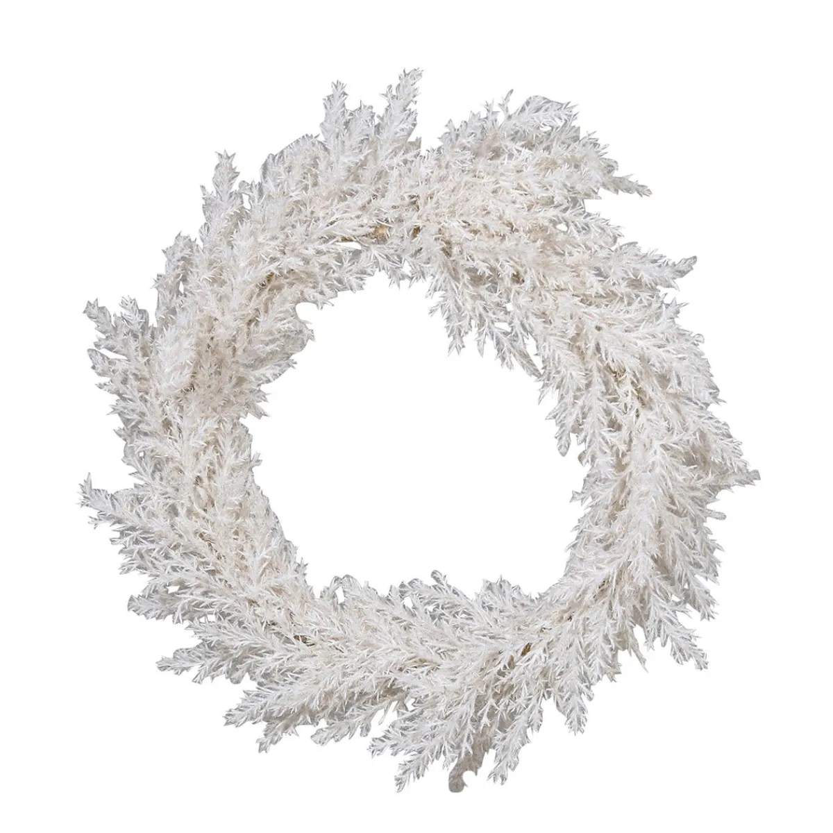 Ramos Y Coronas De Flores|Coronas De Navidad>DecoWoerner Guirnalda De Hierba De La Pampa Artificial Ø 35 Cm blanco