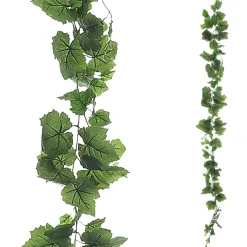 Decoración De Otoño|Guirnaldas Y Vides>DecoWoerner Guirnalda De Hojas De Parra Artificial , 160 Cm verde