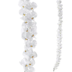 Guirnaldas Y Vides|Flores Artificiales>DecoWoerner Guirnalda De Orquídeas Artificiales Blancas 175 Cm blanco